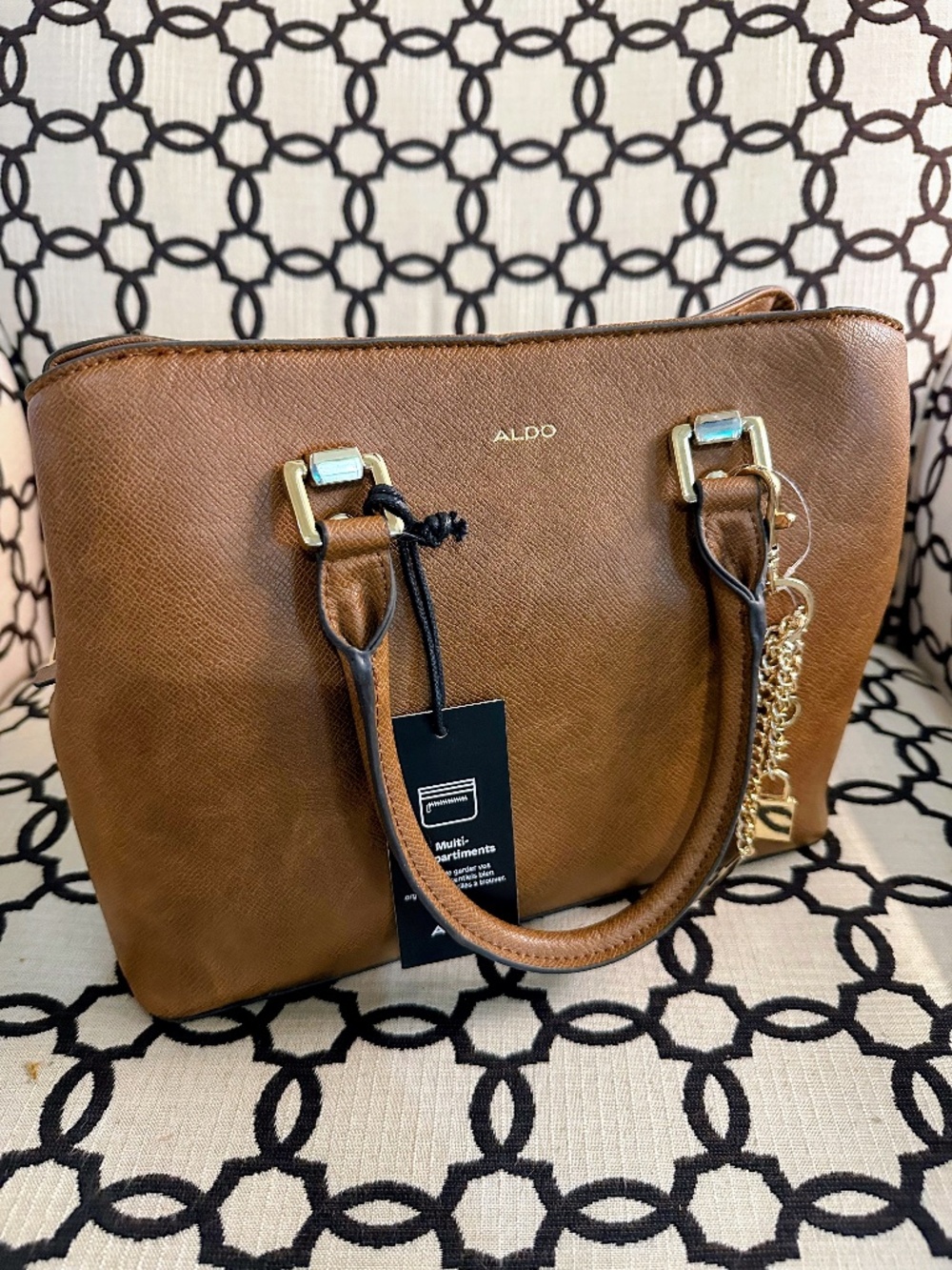 𝅺ALDO Womens Legoiri Tote Bag Meduim Brown​